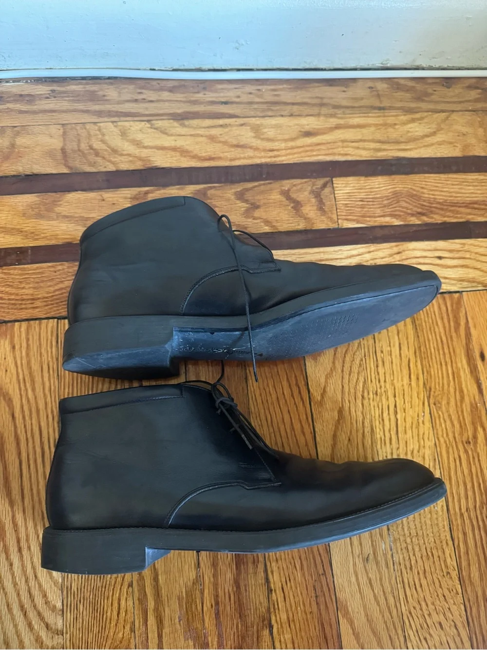 Black Leather Men’s Chukka Boots